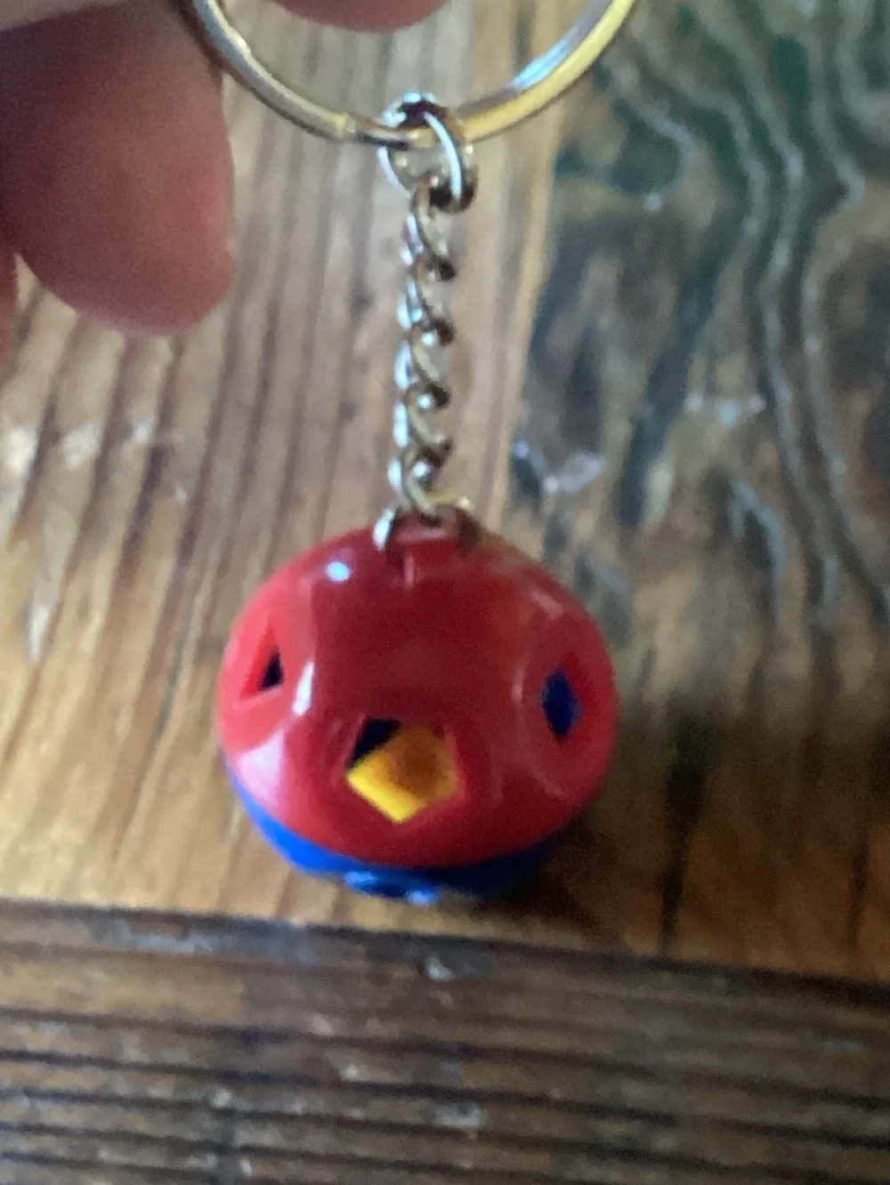 Tupperware Shape-O toy Keychain - just like the classic toy!